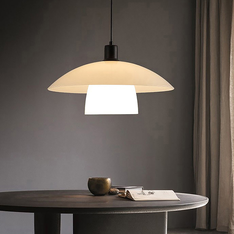 Geometric Lamp Shade - Yarım Daire Plastik Abajur - Tavan
