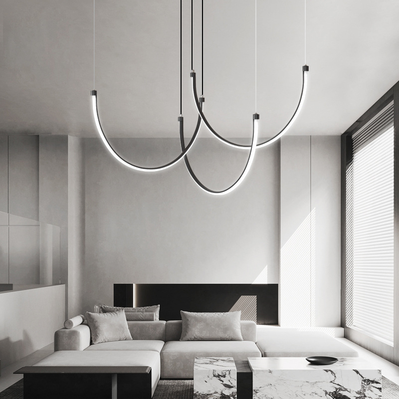 Decor Lighting Online - İskandinav Minimalizm Hatları Led Avize Bakır