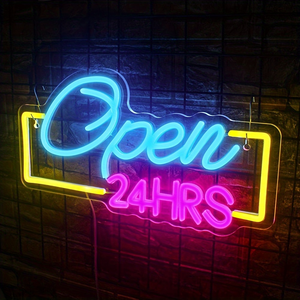 Decor Lighting Opening Hours - Açık 24 saat Led Neon ışık