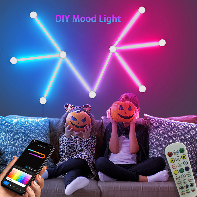 Led Lighting Wall Decor - Akıllı RGB Duvar Lambası, Müzik Partisi