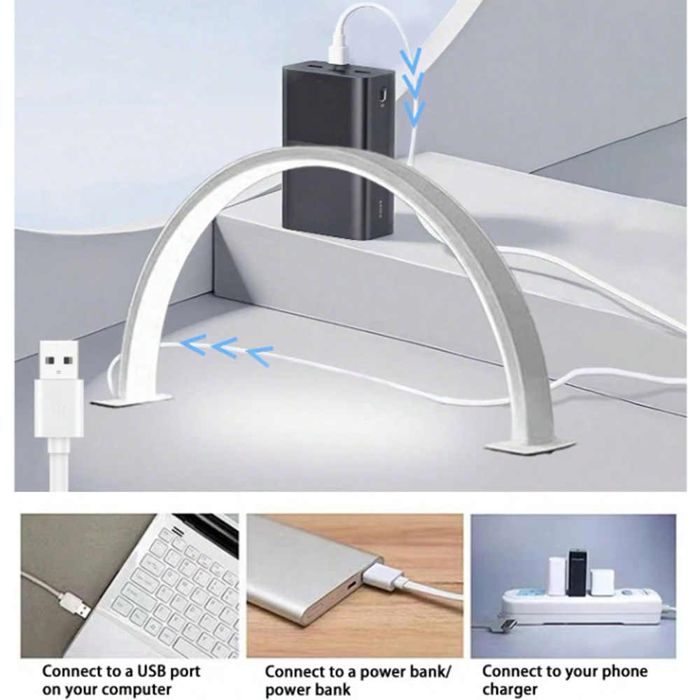 Led Moon Lamp - 40/66CM Tırnak Lambası Dolgu Işığı USB