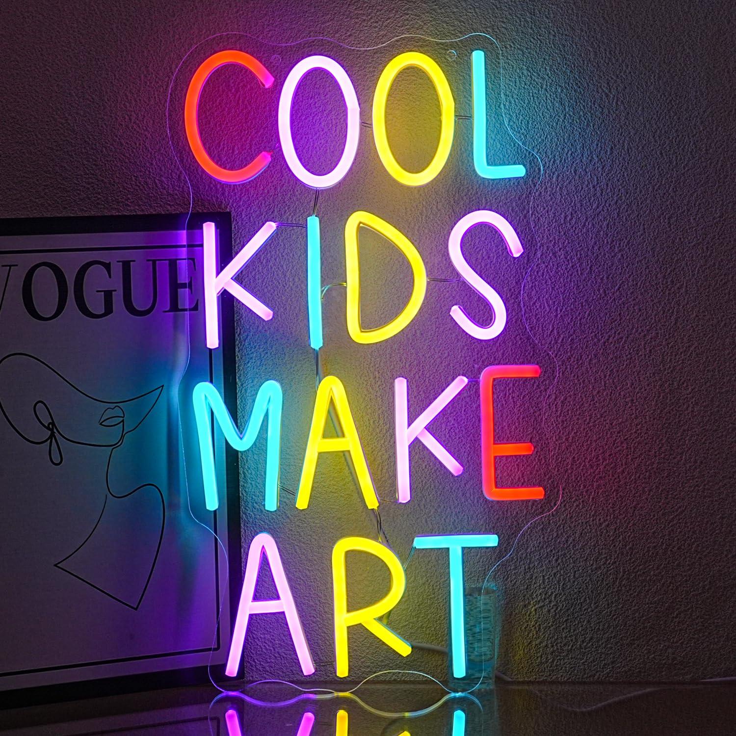 Led Lighting Wall Decor - Cool Kids Make Art Neon Tabela