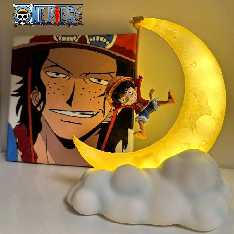 Led Moon Lamp - Anime One Piece Luffy Gece Lambası
