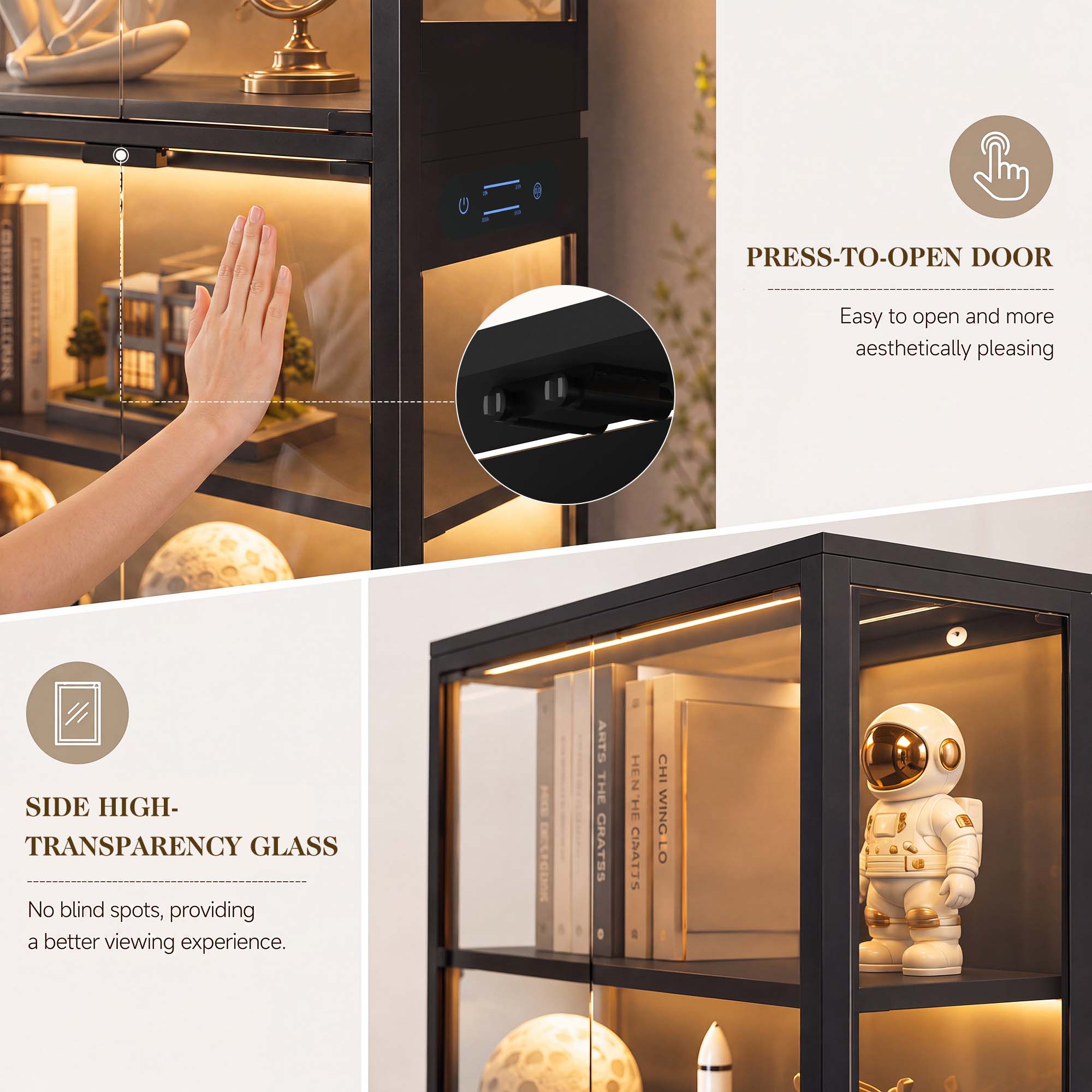 TCGBKAF 5 Katmanlı Cam Kapılı  - Lighting Decor Home incelemesi ve fiyatı