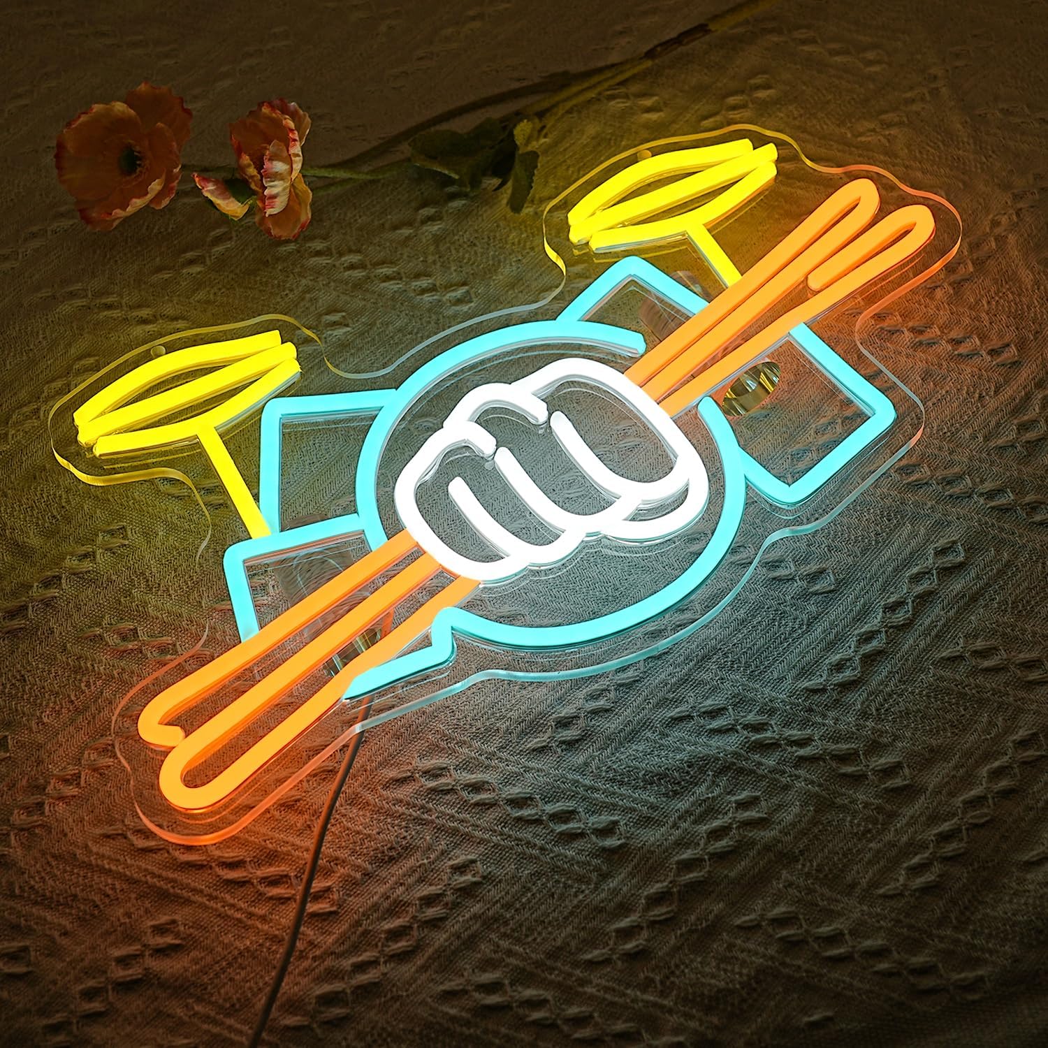 Davul Seti Neon Tabela USB Güç - Led Lighting Wall Decor incelemesi ve fiyatı