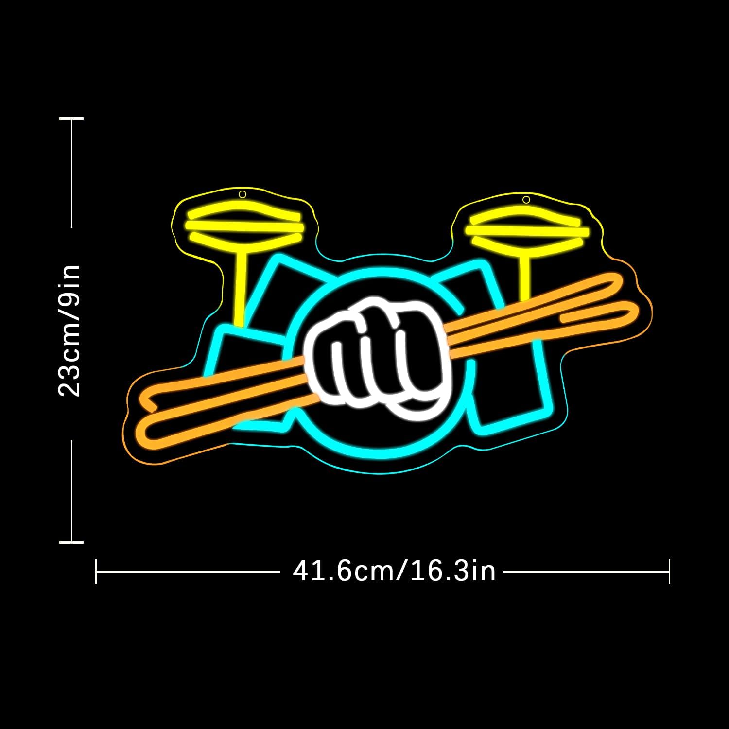 Davul Seti Neon Tabela USB Güç - Led Lighting Wall Decor incelemesi ve fiyatı