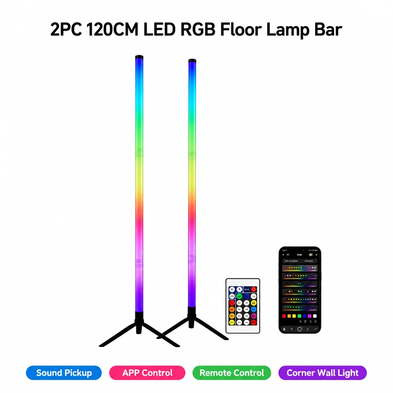 2'li Paket RGB LED Köşe Lambas - Decor Lighting Pack incelemesi ve fiyatı