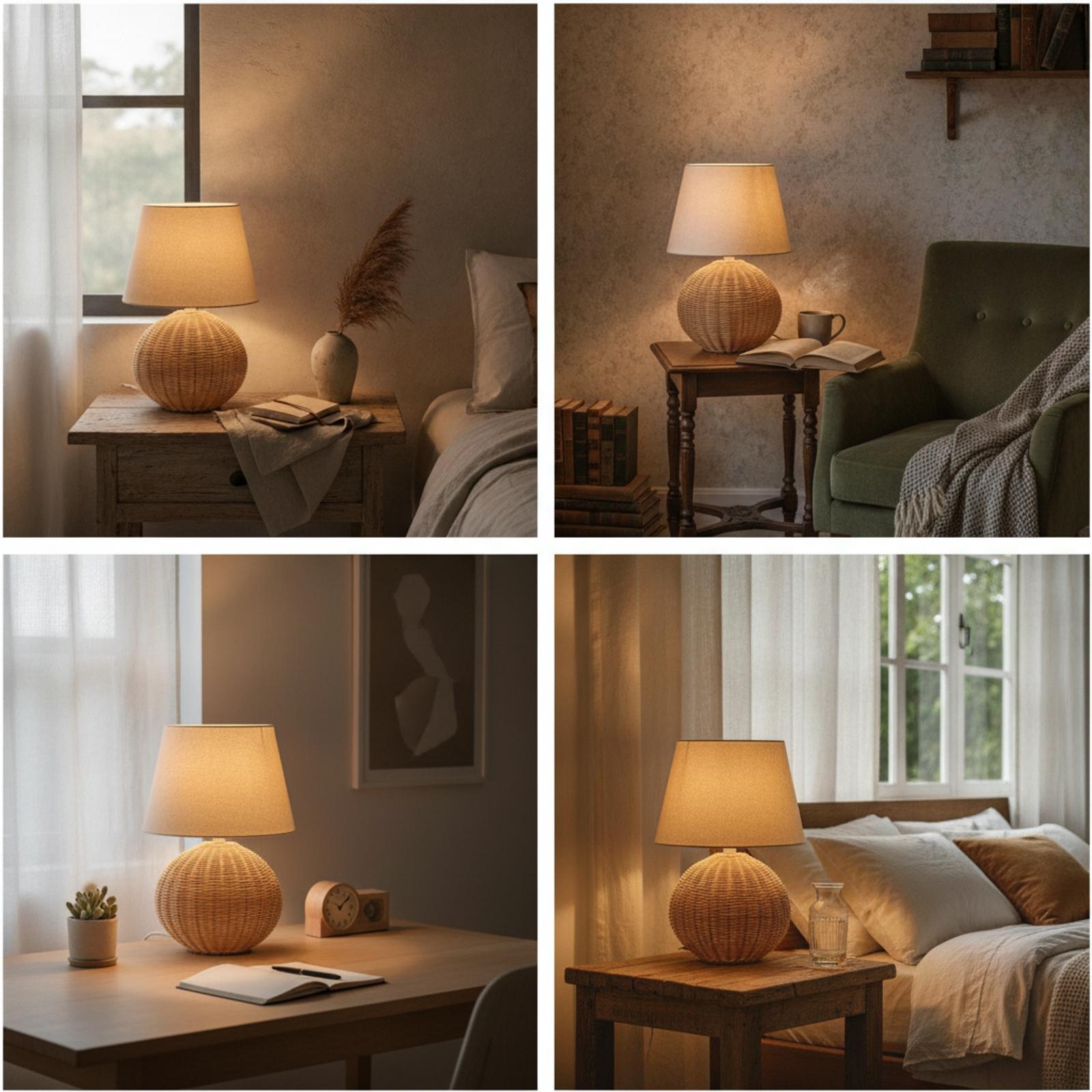Yatak Başı Lambası Rattan Taba - Decor Lighting & Decor Fires incelemesi ve fiyatı