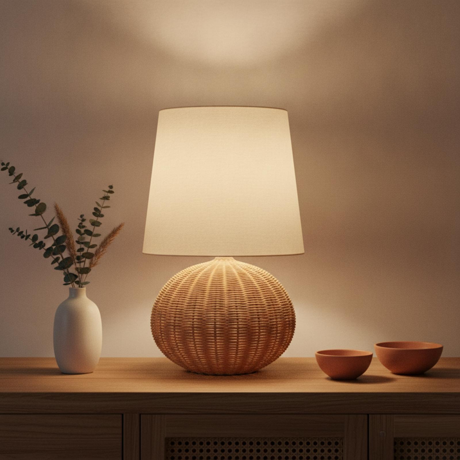 Yatak Başı Lambası Rattan Taba - Decor Lighting & Decor Fires incelemesi ve fiyatı