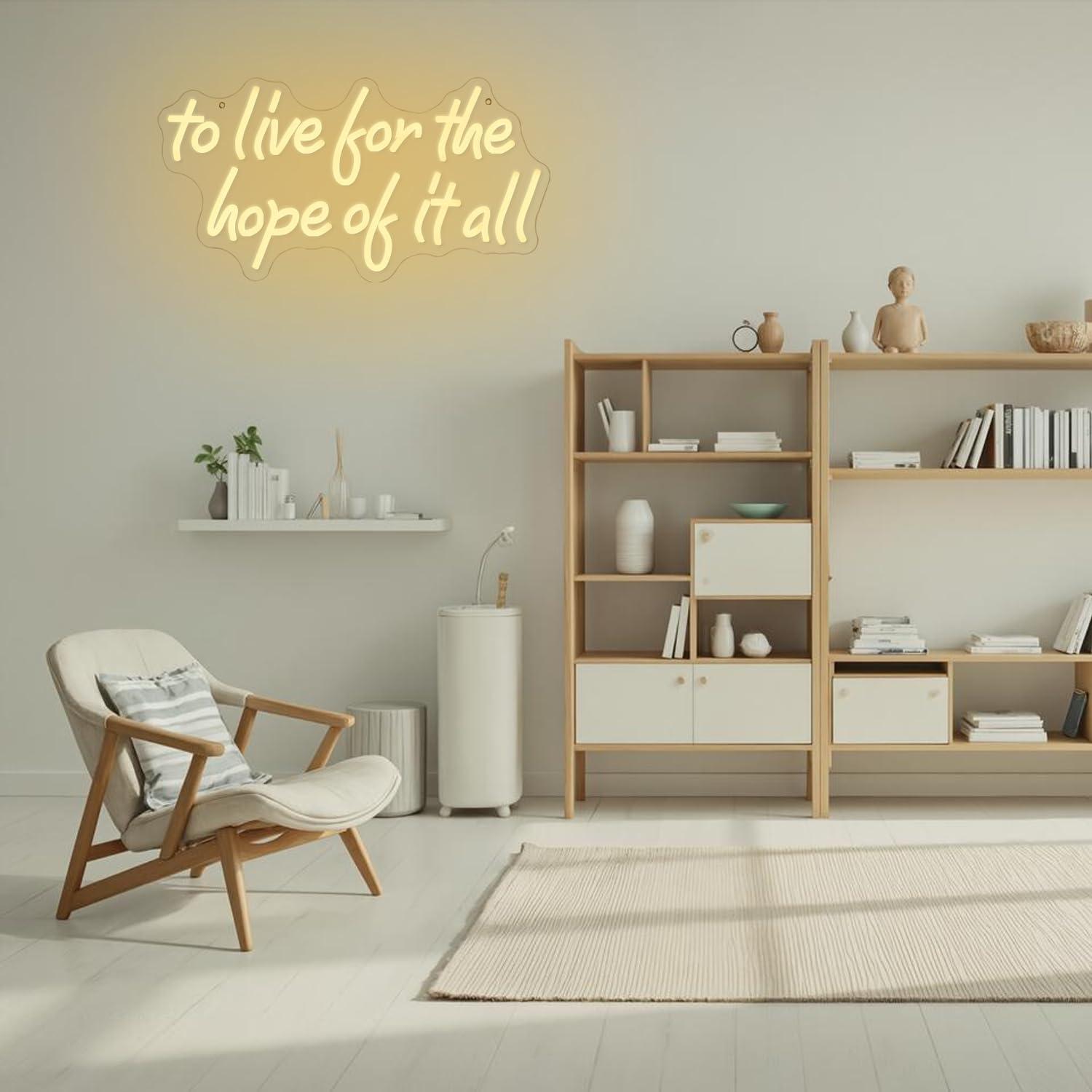 Her Şeyin Umutu İçin Yaşamak N - Led Lighting Wall Decor incelemesi ve fiyatı