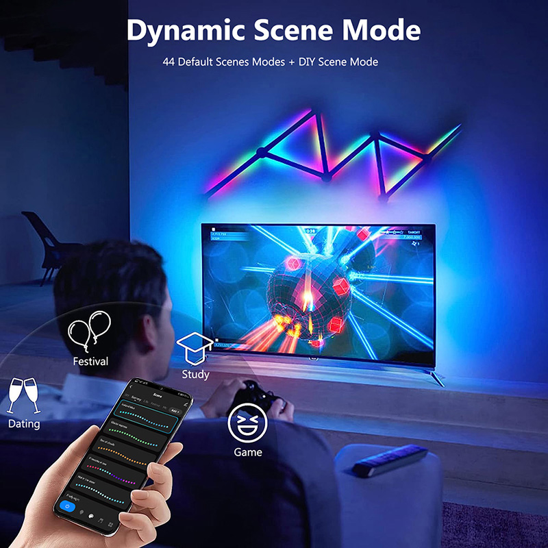 Akıllı RGB Duvar Lambası, Müzi - Led Lighting Wall Decor incelemesi ve fiyatı