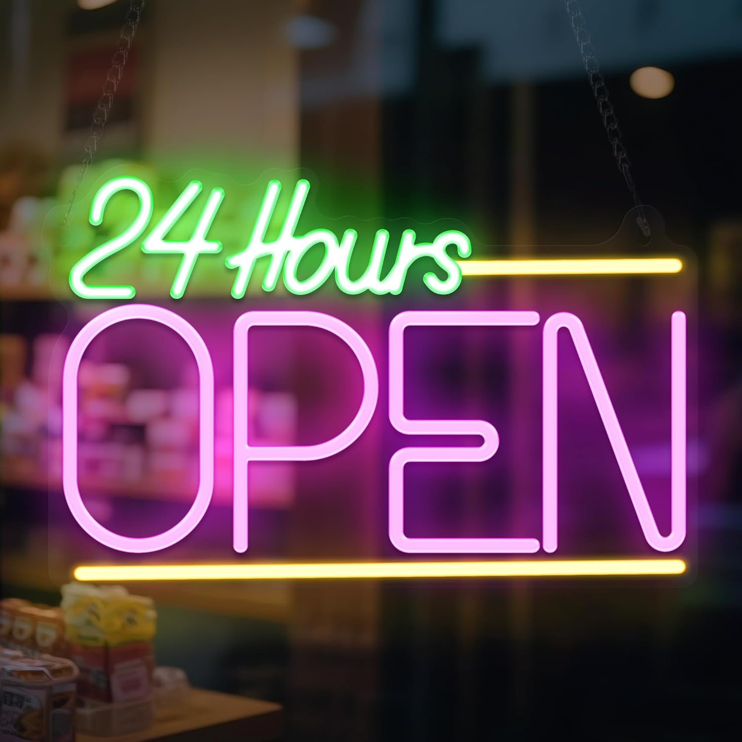 24 Saat Açık Neon Tabela USB L - Decor Lighting Opening Hours incelemesi ve fiyatı