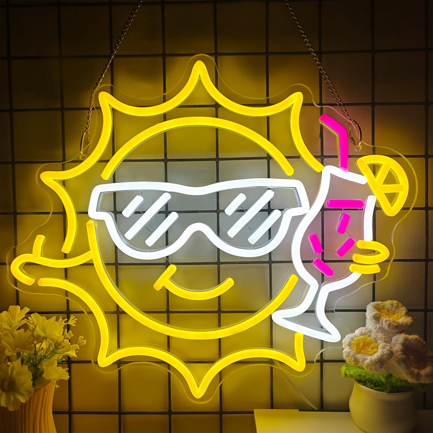 Bar Neon Tabelası Güneş Gözlüğ - Led Lighting Wall Decor incelemesi ve fiyatı