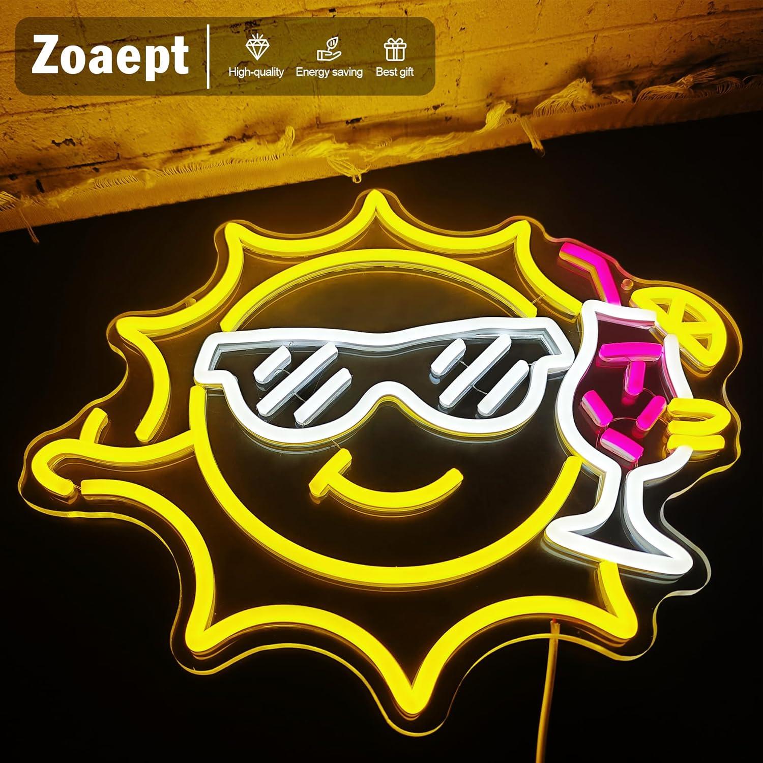 Bar Neon Tabelası Güneş Gözlüğ - Led Lighting Wall Decor incelemesi ve fiyatı