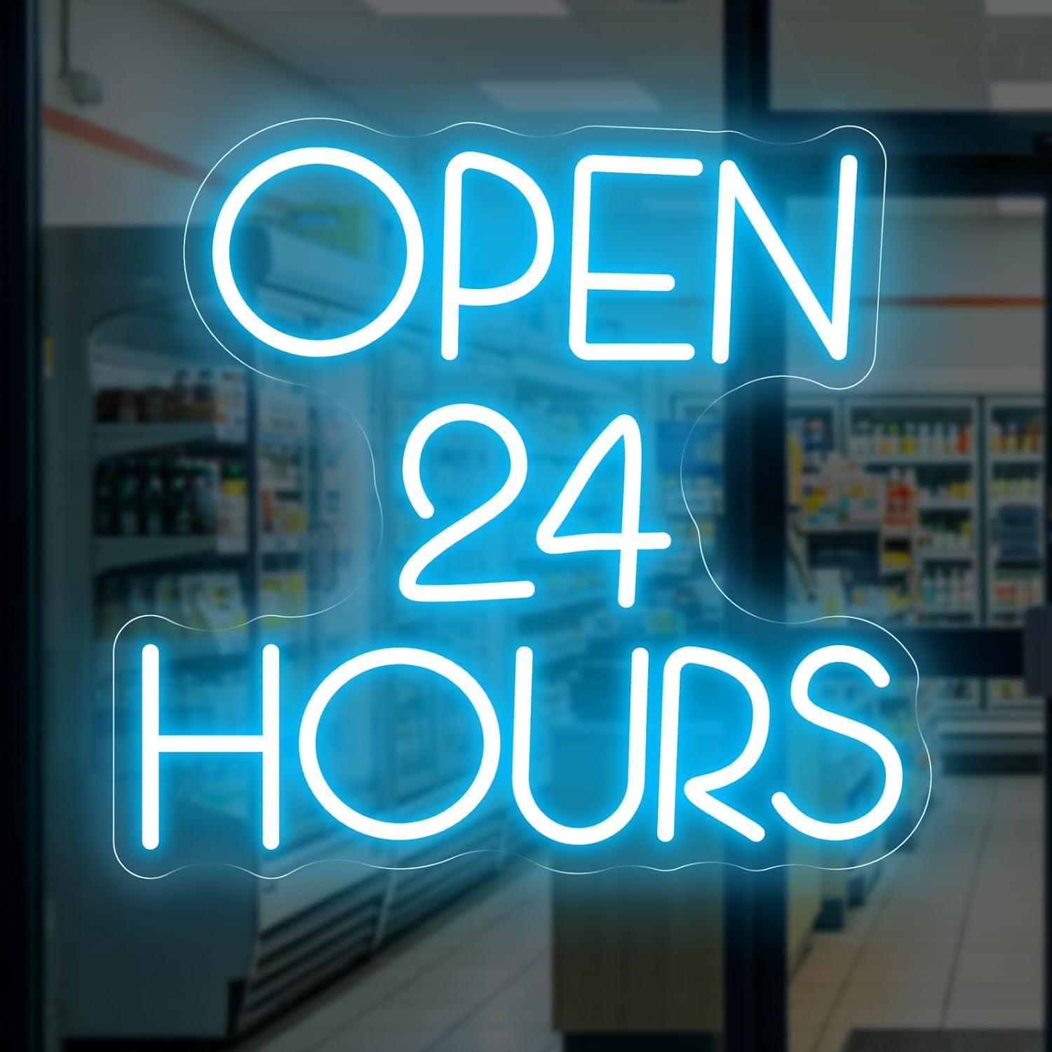 24 Saat Açık Neon Tabela USB K - Decor Lighting Opening Hours incelemesi ve fiyatı