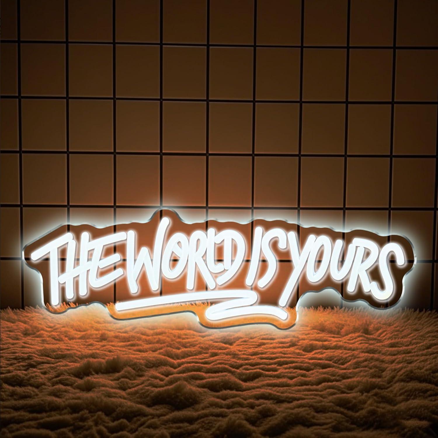 Dünya Senindir Neon Tabela USB - Led Lighting Wall Decor incelemesi ve fiyatı