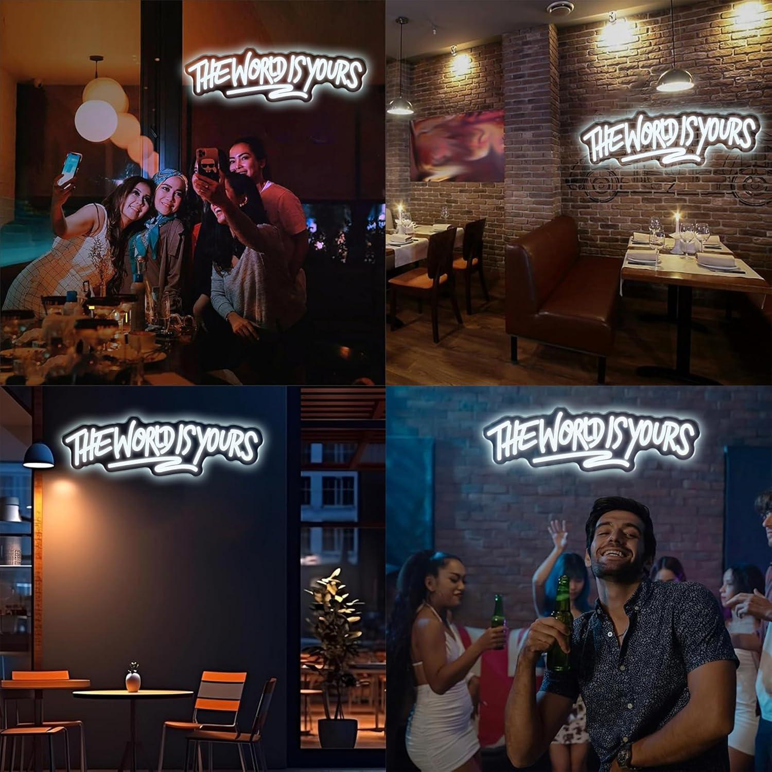 Dünya Senindir Neon Tabela USB - Led Lighting Wall Decor incelemesi ve fiyatı