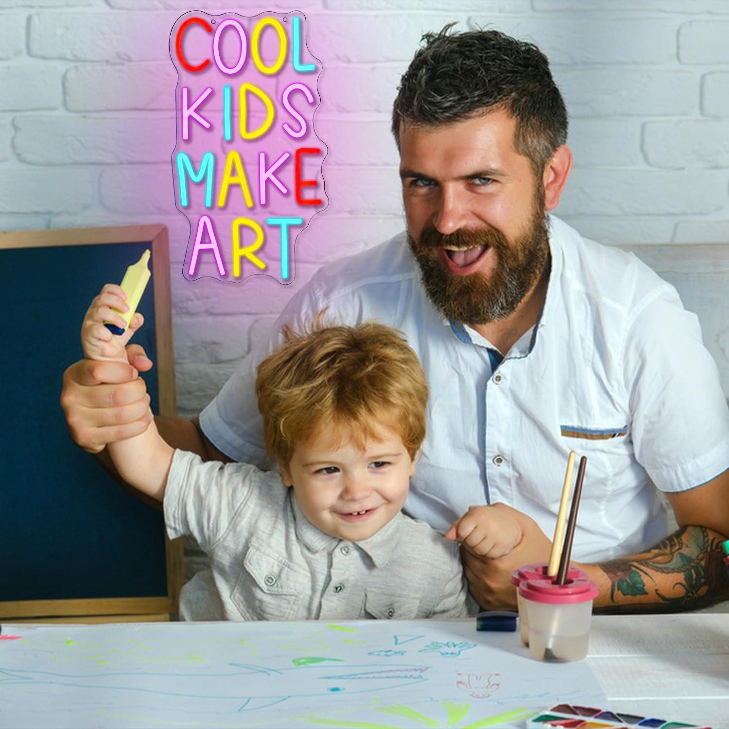 Cool Kids Make Art Neon Tabela - Led Lighting Wall Decor incelemesi ve fiyatı