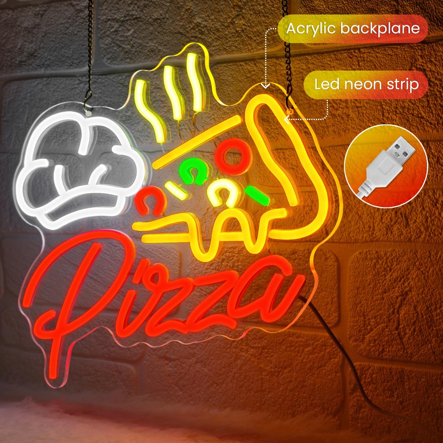 Pizza Neon Tabelası Renkli Piz - Led Lighting Wall Decor incelemesi ve fiyatı